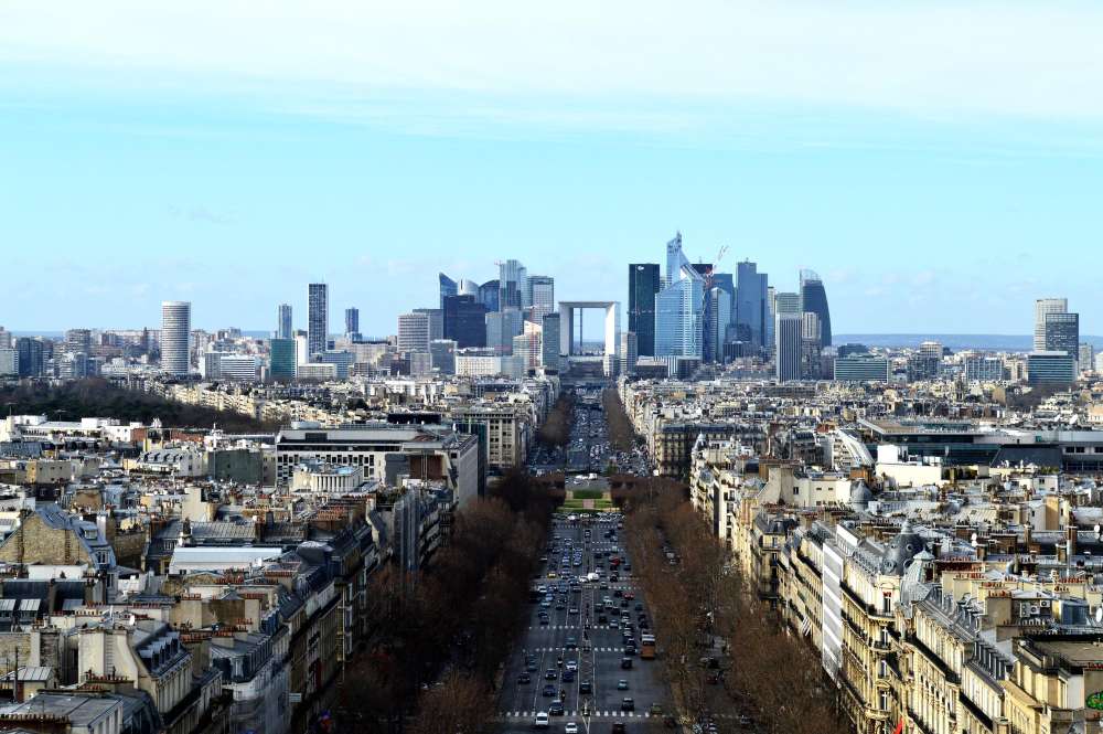 Vue aérienne de bâtiments dans la ville